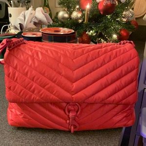 Rebecca Minkoff pink nylon crossbody/shoulder bag